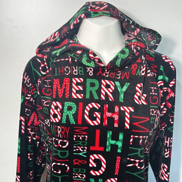 NO BOUNDARIES CHRISTMAS PULLOVER MERRY CHRISTMAS HOODIE SIZE  L 11-13 - Picture 5 of 8
